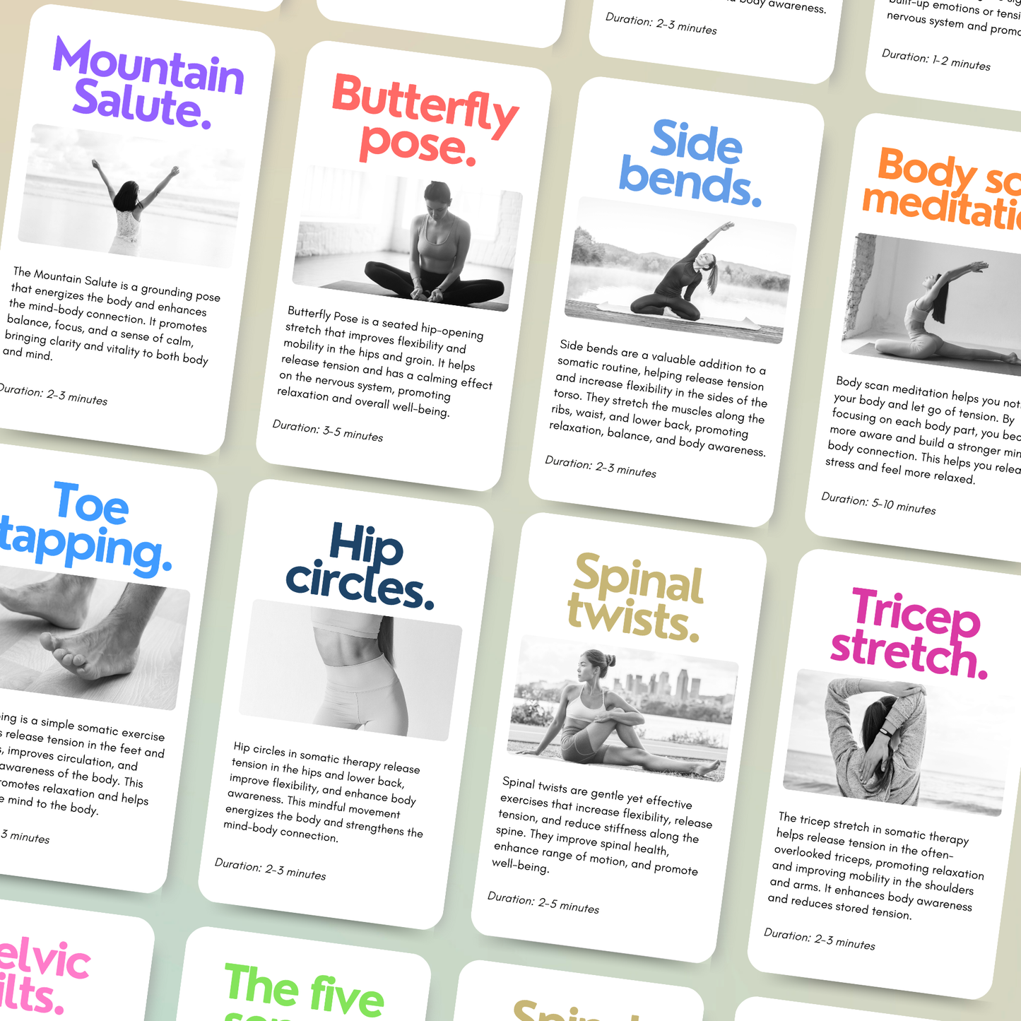 Somatic Therapy Exercise Cards